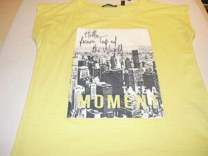 T-shirt dziewczęcy 502521x żółty r140, 152, 164, 176