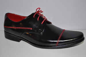 Buty komunijne dla chłopców 750 czerwona nitka r32-40 