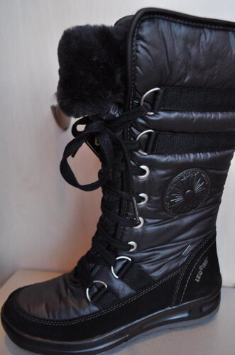 Buty obuwie kozaki śniegowce damskie młodzieżowe zimowe czarne 9-948-02  ISOLA z gore-tex firmy Legero sklep internetowy DMD